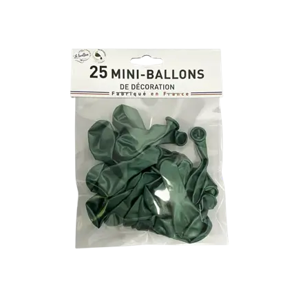 MINI GLOBOS DE METAL VERDE