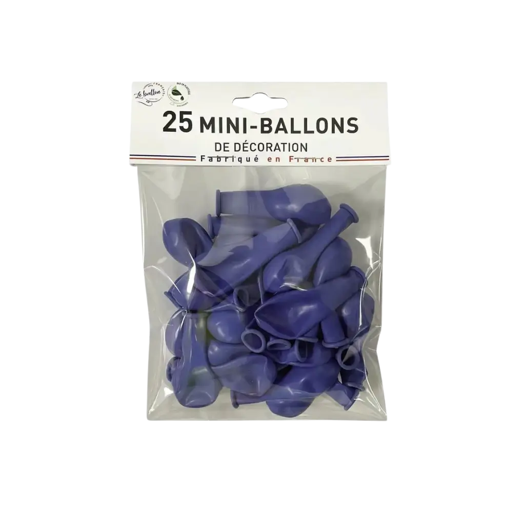 MINI BOLAS AZULES DE OPACO (juego de 25)