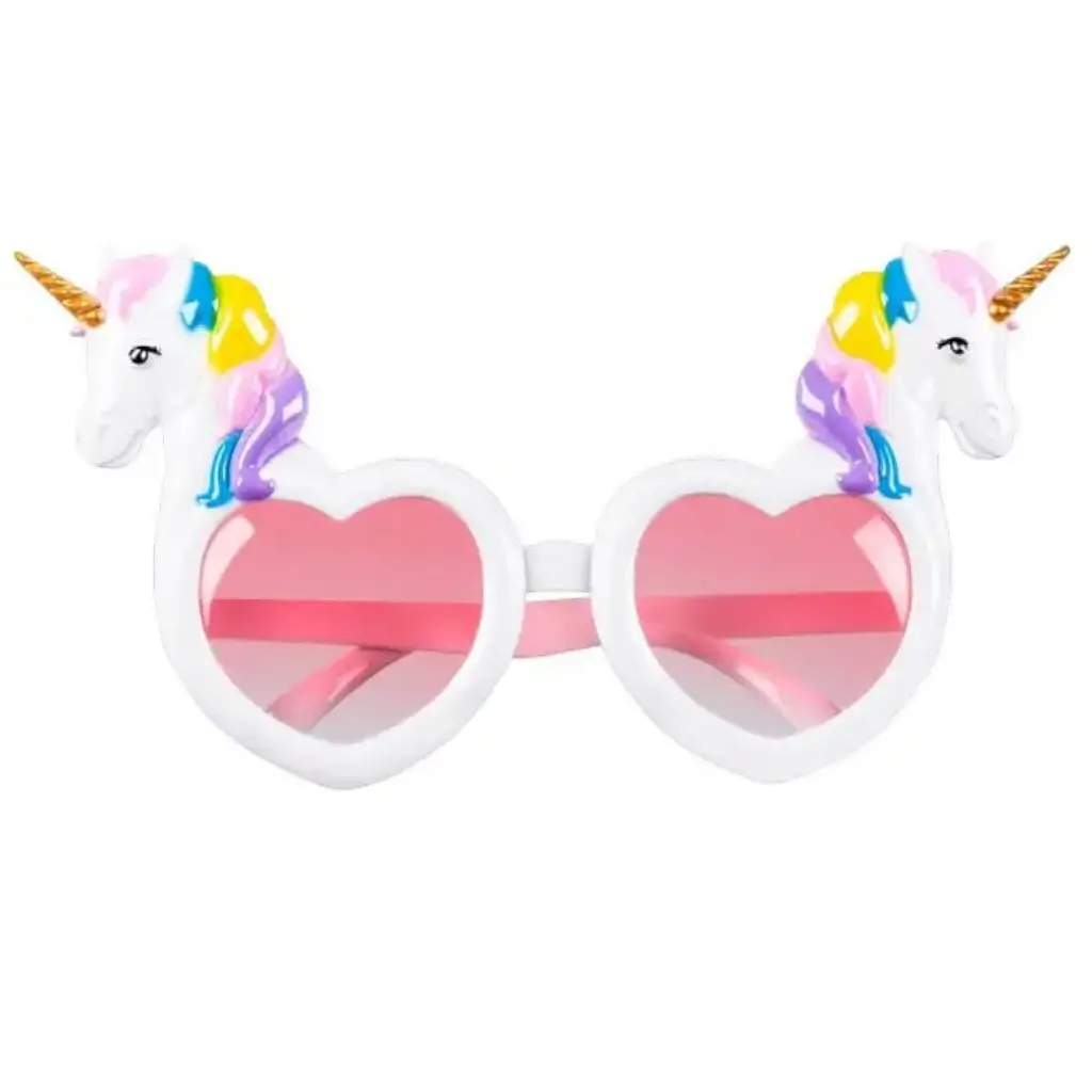 Gafas de unicornio en el corazón