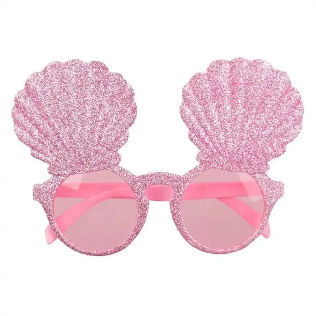 Gafas de concha de sirena rosa