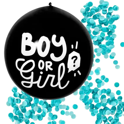 Globo de confeti 'Boy or Girl' CONFETI AZUL
