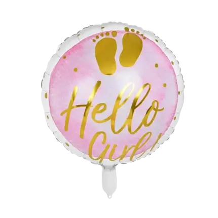 Globo de aluminio hello Girl!