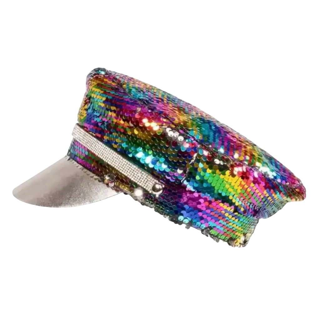 Tapa plateada muli-color reversible