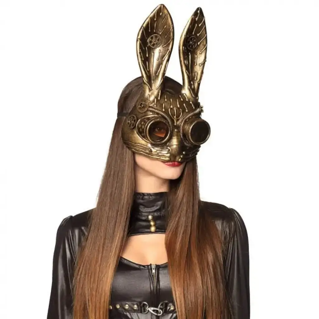 Máscara de conejo efecto cobre