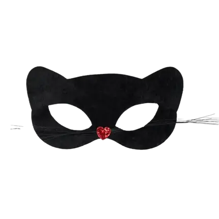 Lobo gato negro con bigotes