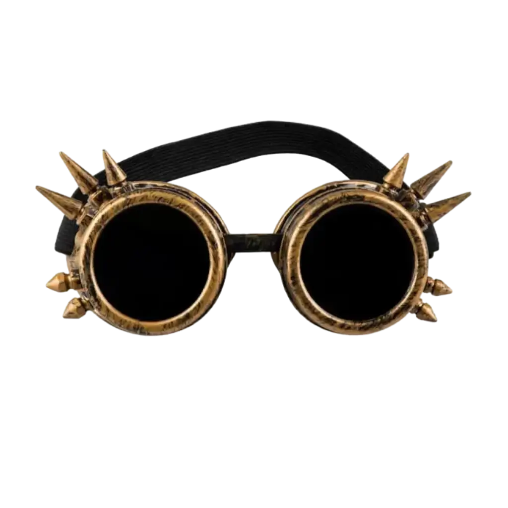 Gafas de cobre retro con picos