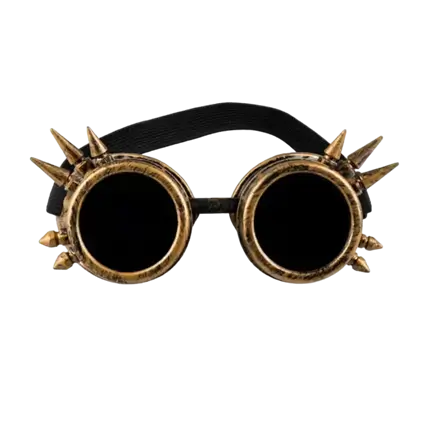 Gafas de cobre retro con picos