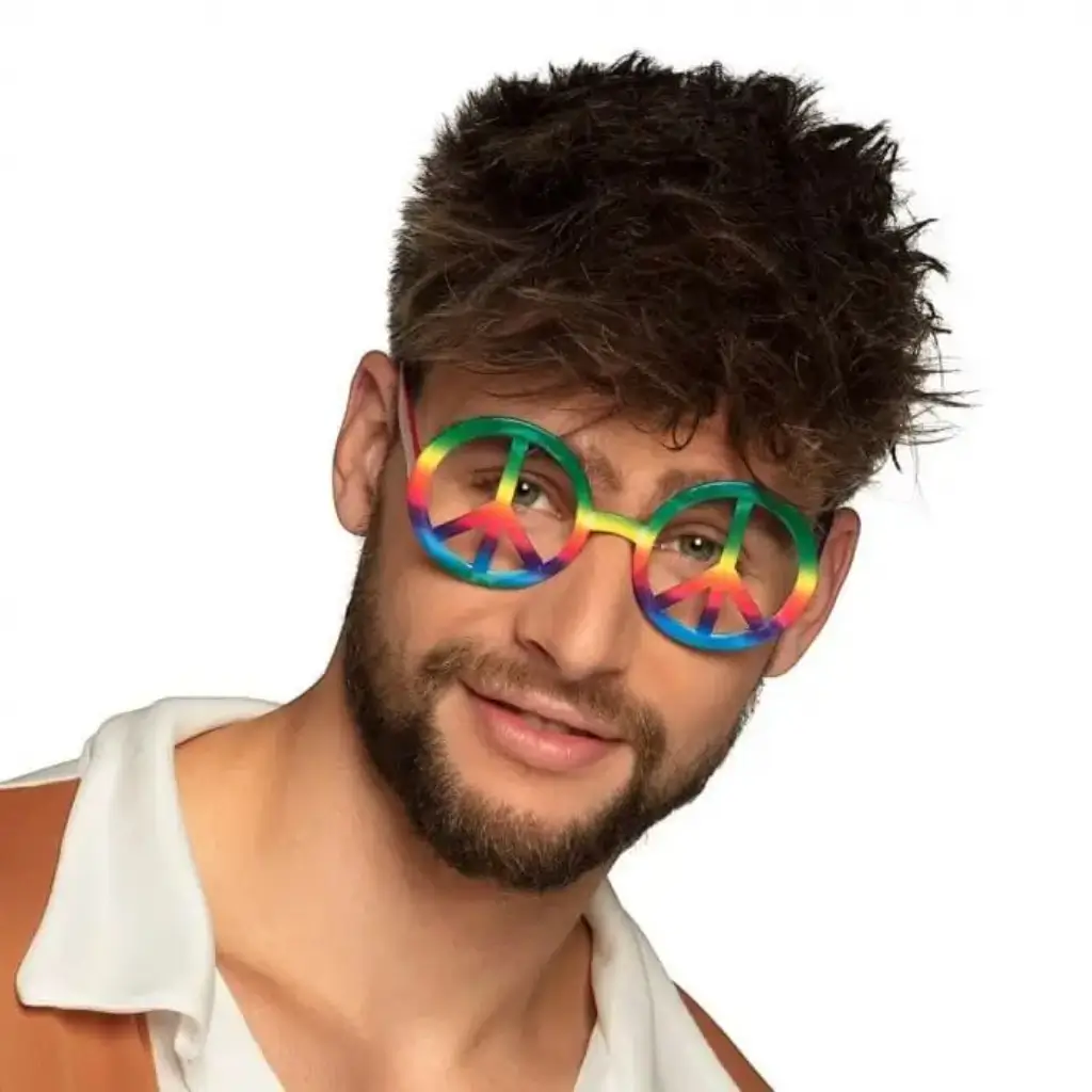 Gafas hippies multicolores (juego de 3)