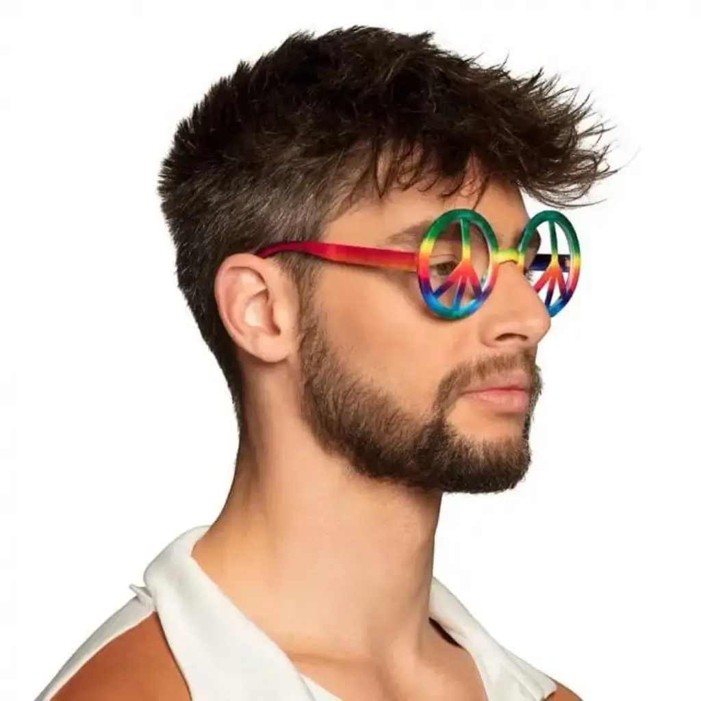 Gafas hippies multicolores (juego de 3)