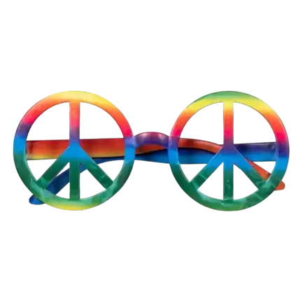 Gafas hippies multicolores (juego de 3)