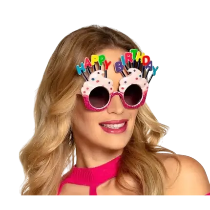 Los vasos forman cupcake  HAPPY BIRTHDAY