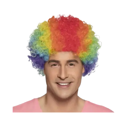Peluca pop multicolor