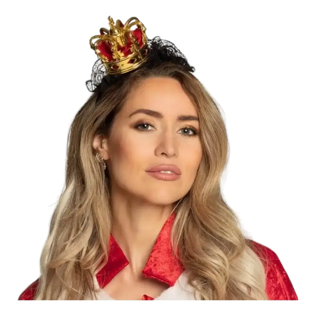 Diadema Queen's Crown con encaje