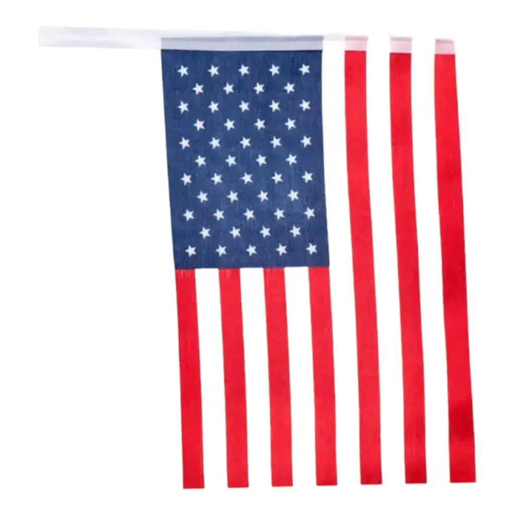 Guirnalda de pequeñas banderas de EEUU