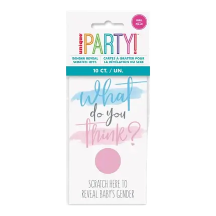 10 tarjetas de rascar - ¿Niño o niña? - Muchacha