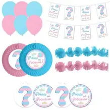 Kit de decoración Príncipe o Princesa - 15 piezas