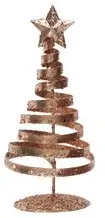 Árbol en espiral de oro rosa - Metal - Decoración de mesa - 6,5 x 14 cm