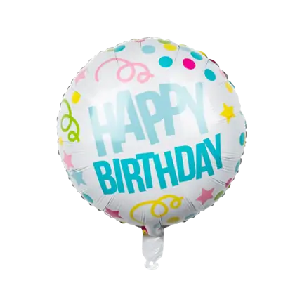 Ballon Aluminium Happy Birthday Color Party
