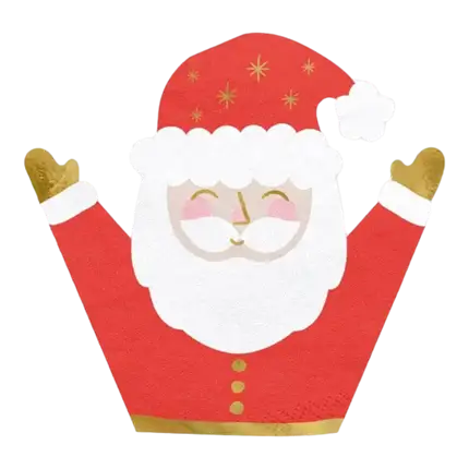Servilleta de papel de Papá Noel - 16x15cm