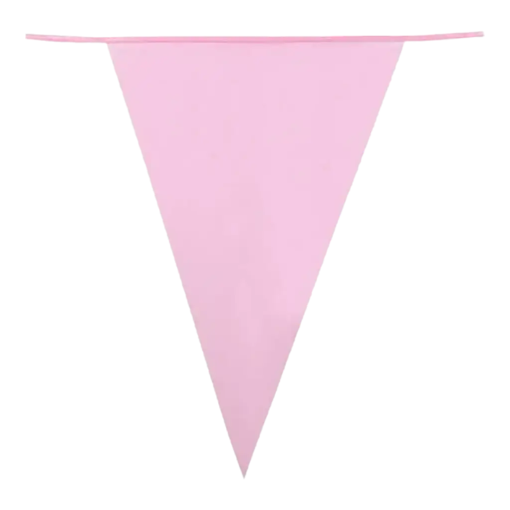 Guirnalda de banderín rosa pálido