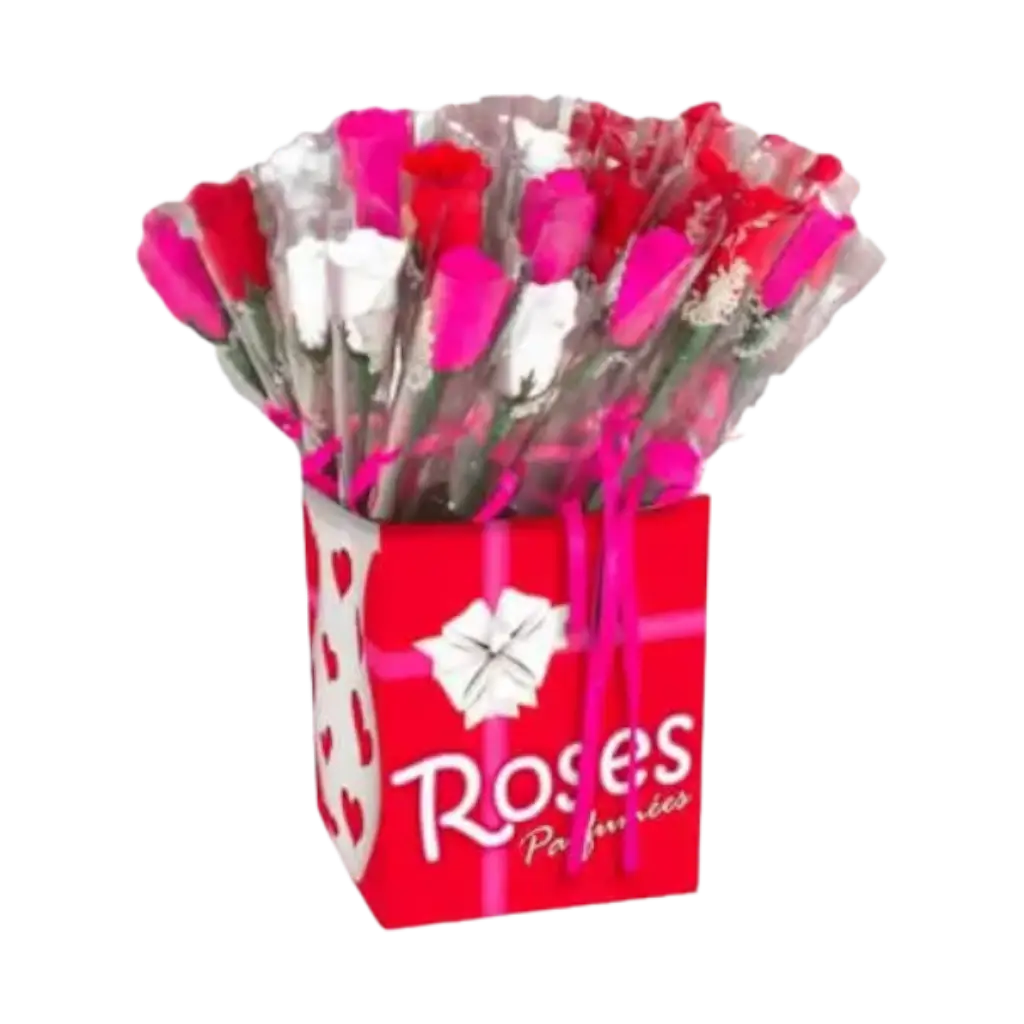 Juego de 3 Mini Rosas Perfumadas - 3 colores