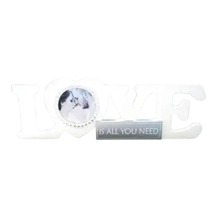 Cadre Foto LOVE Blanco