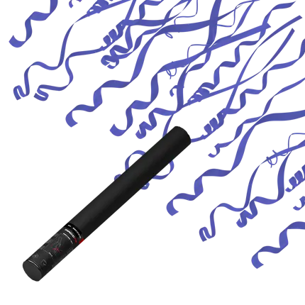 Cañón de confeti serpentina manual azul Magic FX 50cm