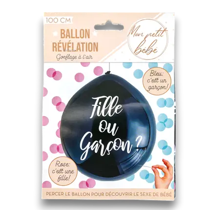 Globo de confeti ¿Niña o niño?