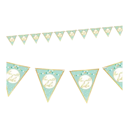 Garland Blue Pennants Mi pequeño bebé