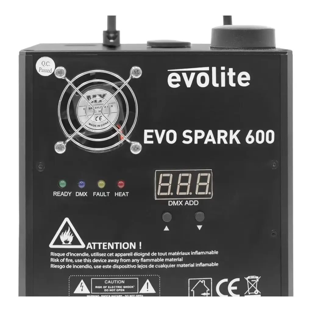 Juego de 2 máquinas de chispa fría - Evo Spark 600 -Evolite