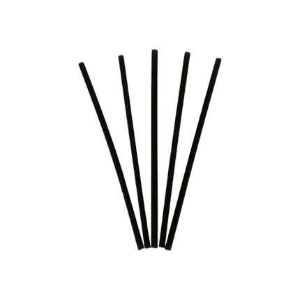 Pajita de Arroz Negro 14cm ø4mm (260 piezas)