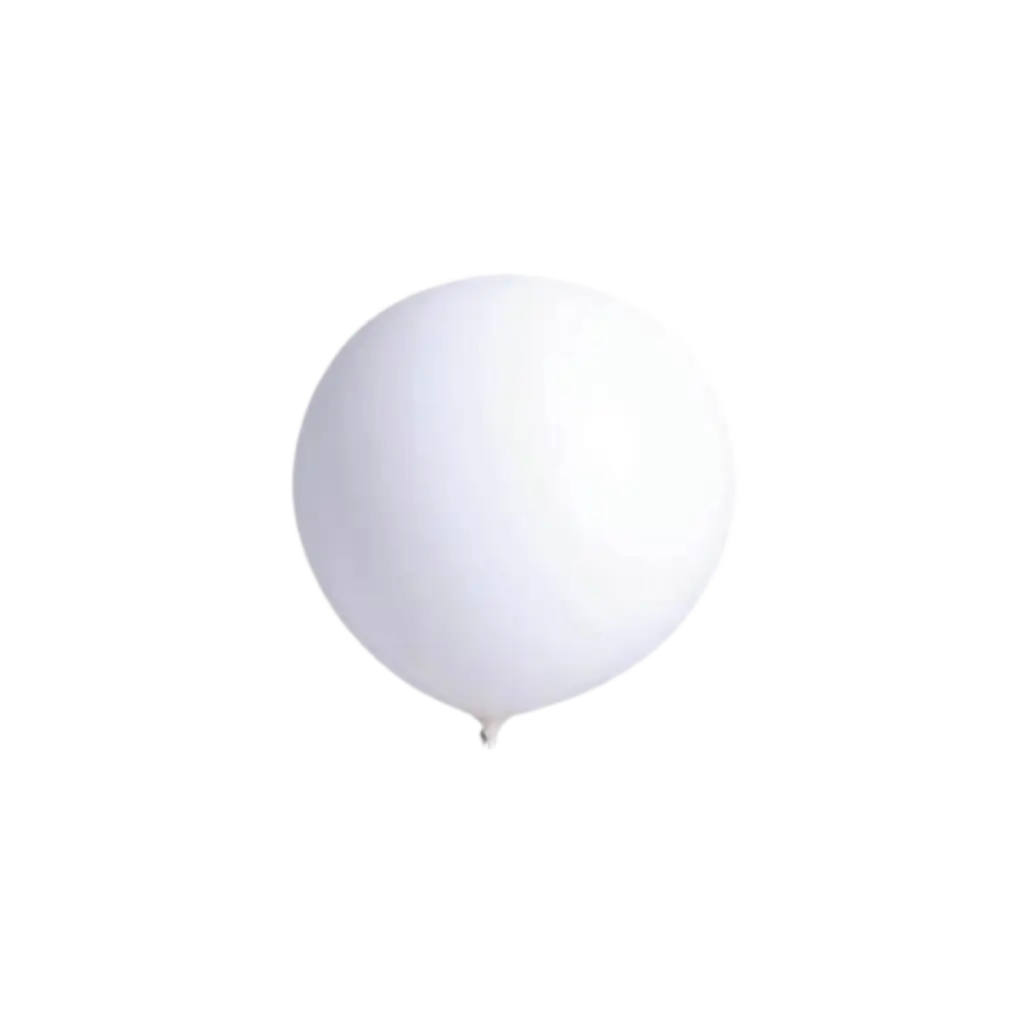 Globo Gigante Uni 90cm Blanco - Látex 100% Biodegradable