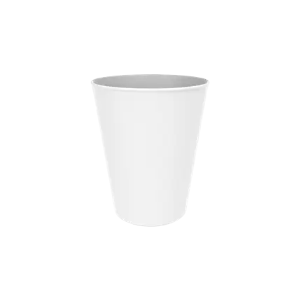 Vaso Cónico de PP - Blanco - 33cl
