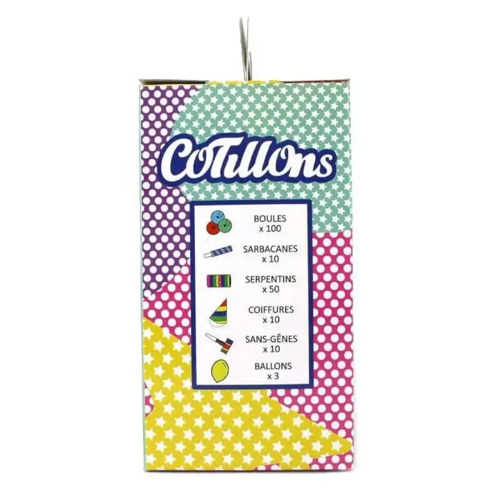 Kit de cotillón multicolor para 10 personas