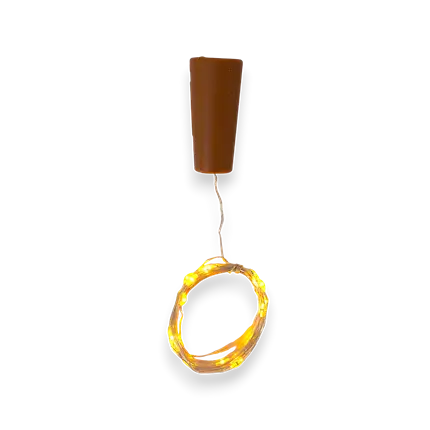 Decoración LED Botella con tapón