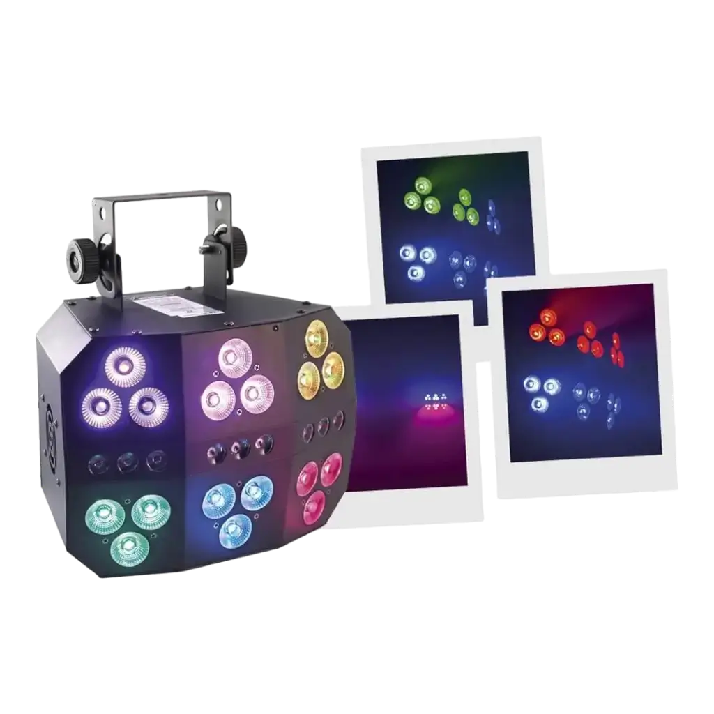 MÁQUINA DE EFECTOS LED - PAQUETE DE 6 LED PAR - BOOMTONE DJ