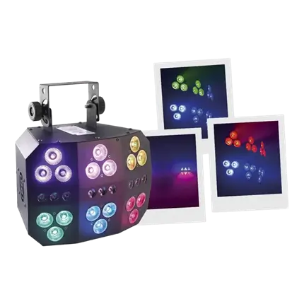 MÁQUINA DE EFECTOS LED - PAQUETE DE 6 LED PAR - BOOMTONE DJ