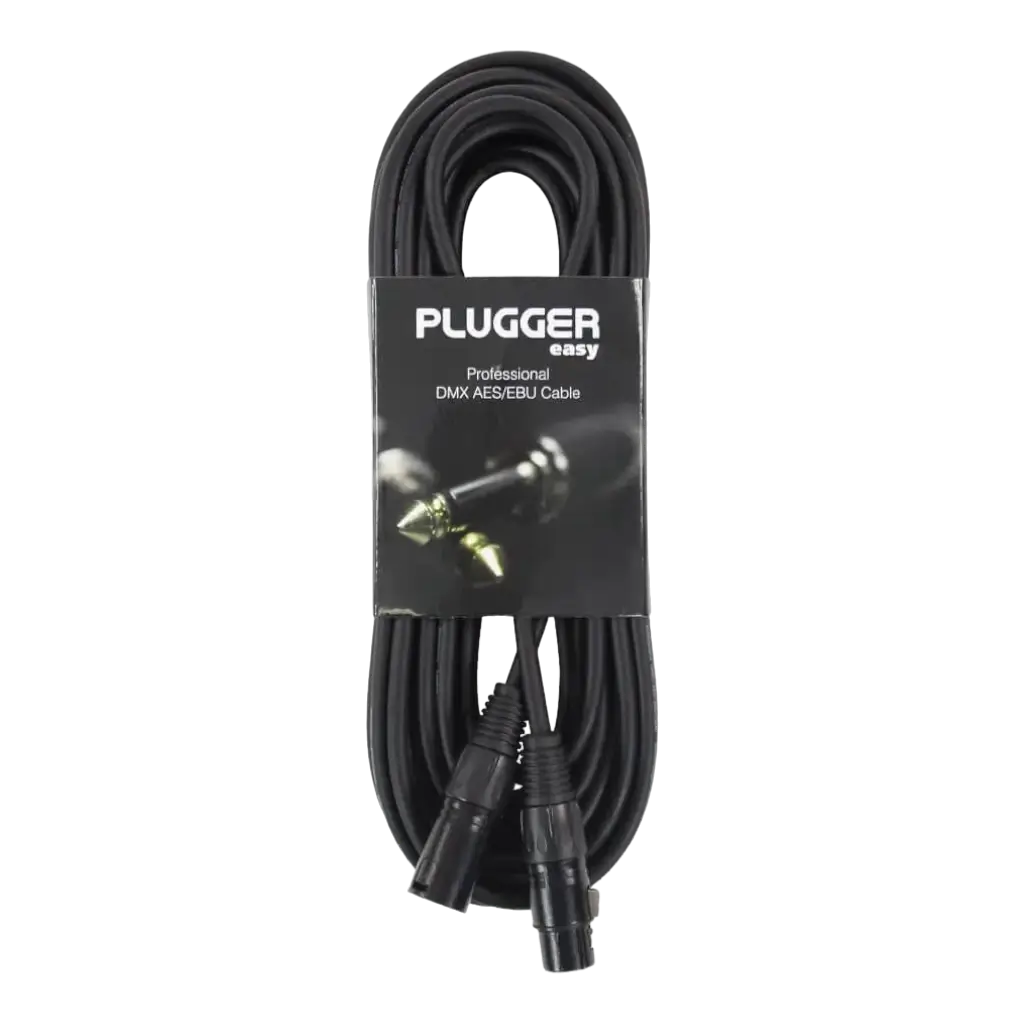 CABLE DMX HEMBRA XLR 3B - MACHO XLR 3B 10M EASY - PLUGGER