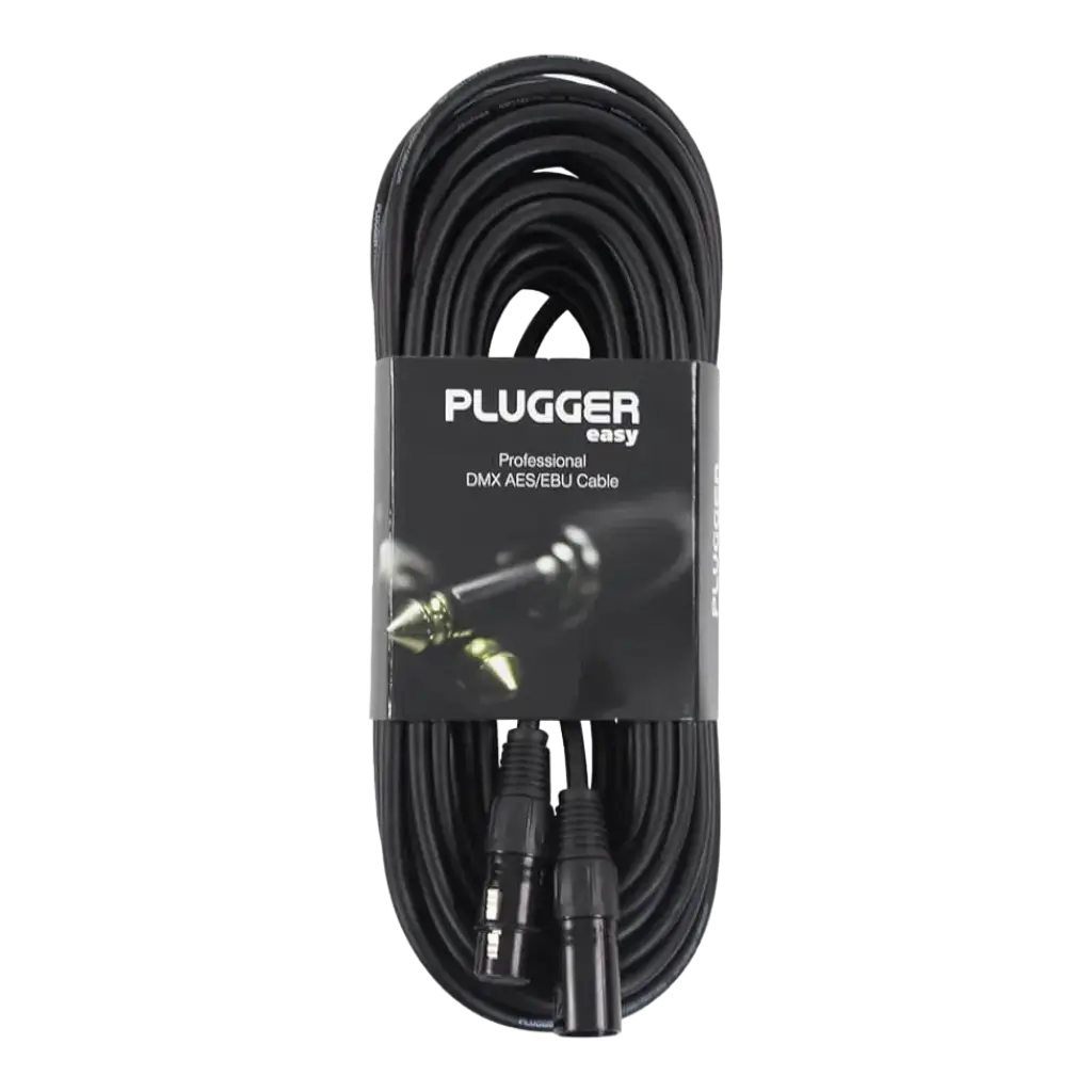 CABLE DMX HEMBRA XLR 3B - MACHO XLR 3B 15M EASY - PLUGGER