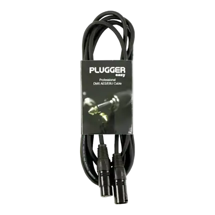 CABLE DMX HEMBRA XLR 3B - MACHO XLR 3B 3M EASY - PLUGGER