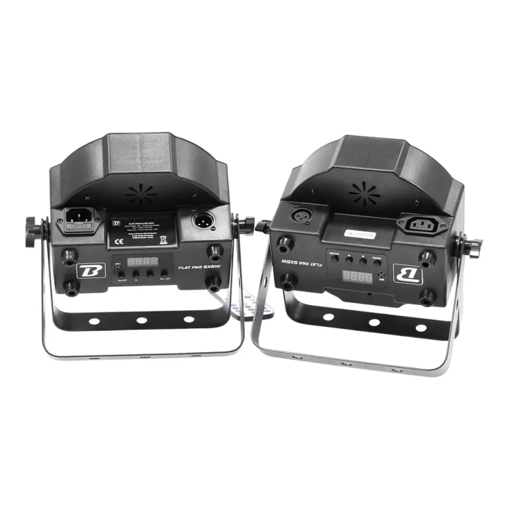 2 PROYECTORES LED - FLAT PAR 5X5W SET 4EN1 - BOOMTONE DJ