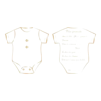 Juego de apuestas de cuerpo blanco y dorado - juego de 8