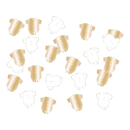 Espagnol Confeti de mesa body blanco y dorado (10gr)