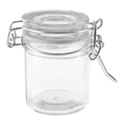 Tarro de cristal hermético ø 4,3x6cm (juego de 4)