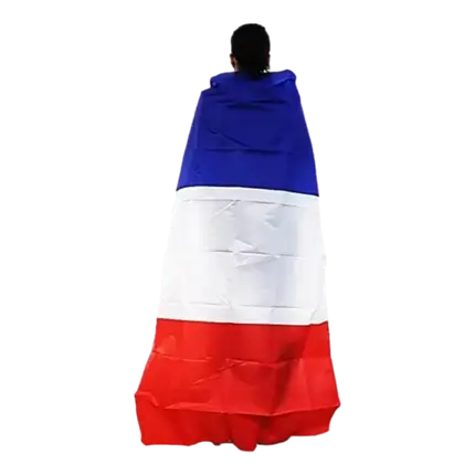 CABO FRANCIA - ALLEZ LES BLEUS - AZUL BLANCO ROJO - 90x150CM