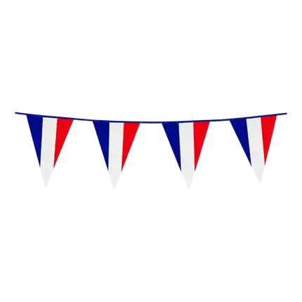 GUIRNALDA BANDERA FRANCIA - AZUL BLANCO ROJO - 30x20