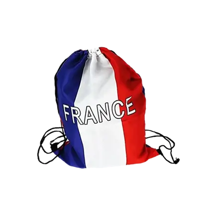 BOLSA DE APOYO AZUL BLANCO ROJO - FRANCIA - 42X31CM