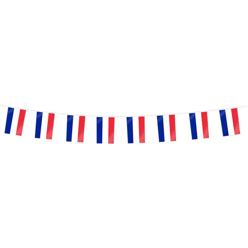 Guirnalda Bandera Francia - 20 Banderas - 10 metros - 20x30cm