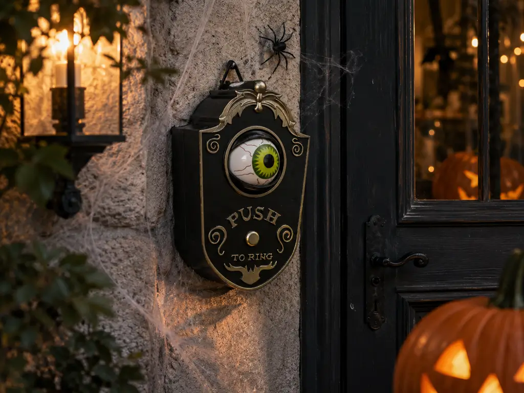 TIMBRE HALLOWEEN ANIMADO Y SONIDO - 25CM