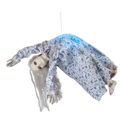 Suspensión de muñeco de terror iluminado con sonido